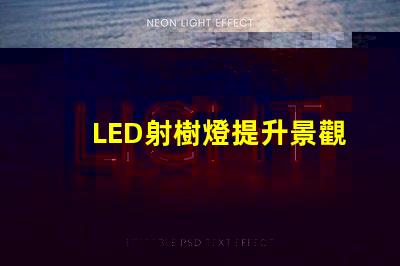 LED射樹燈提升景觀亮度與氛圍的最佳選擇