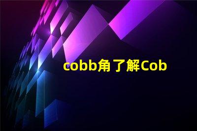 cobb角了解Cobb角的重要性及其應用