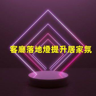 客廳落地燈提升居家氛圍的燈具選擇,你準備好了嗎