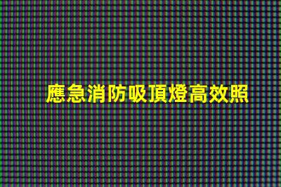 應急消防吸頂燈高效照明與安全保護的結合