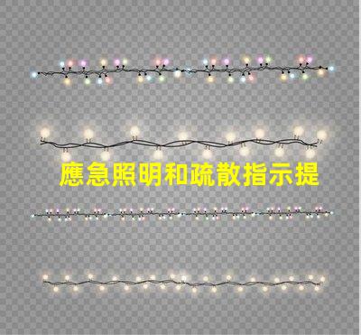 應急照明和疏散指示提升安全性的重要設施解析