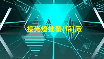 投光燈批發(fā)廠家高品質(zhì)投光燈選擇指南