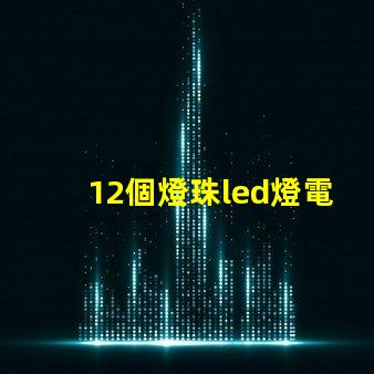 12個燈珠led燈電路圖