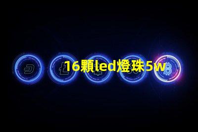 16顆led燈珠5w