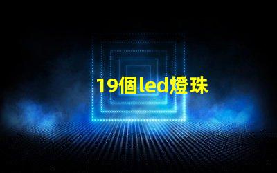 19個led燈珠