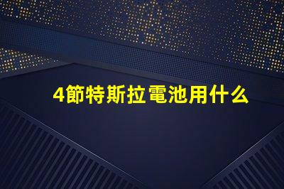 4節特斯拉電池用什么燈珠