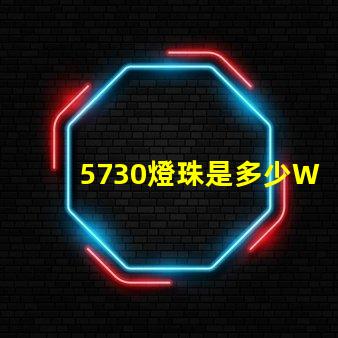 5730燈珠是多少W一顆？