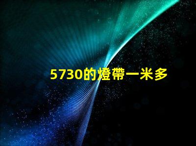 5730的燈帶一米多少瓦