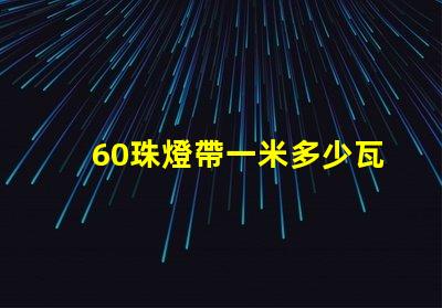 60珠燈帶一米多少瓦