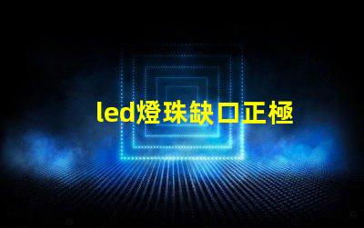 led燈珠缺口正極