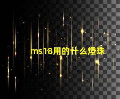 ms18用的什么燈珠
