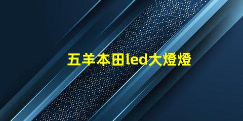 五羊本田led大燈燈珠