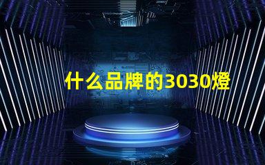 什么品牌的3030燈珠質(zhì)量好呢