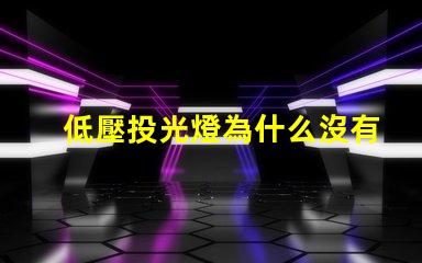 低壓投光燈為什么沒有燈珠