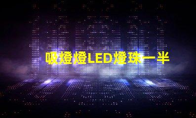 吸燈燈LED燈珠一半亮