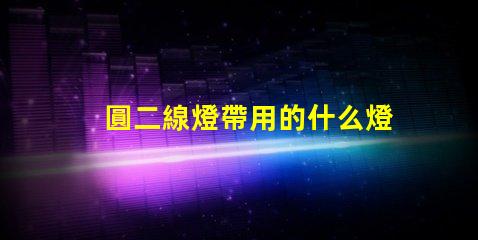 圓二線燈帶用的什么燈珠