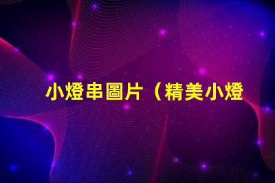 小燈串圖片（精美小燈串的圖片欣賞）