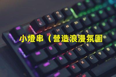 小燈串（營造浪漫氛圍的小燈串）