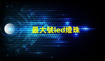 最大號led燈珠