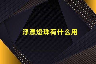 浮漂燈珠有什么用