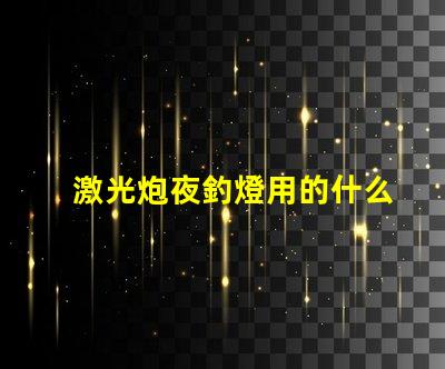 激光炮夜釣燈用的什么燈珠