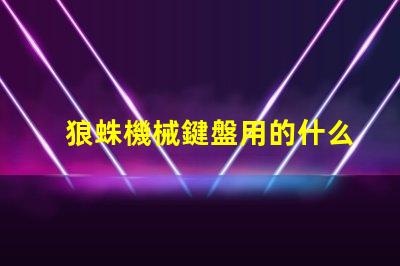 狼蛛機械鍵盤用的什么燈珠