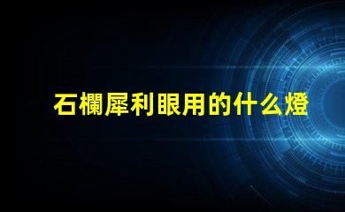 石欄犀利眼用的什么燈珠