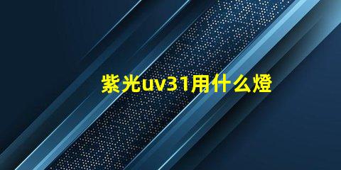 紫光uv31用什么燈珠
