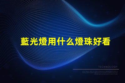 藍光燈用什么燈珠好看