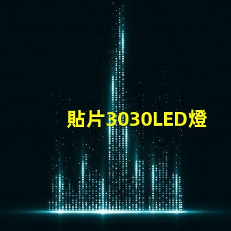 貼片3030LED燈珠哪個廠家質量好？3030的主要技術參數是什么？