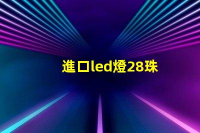 進口led燈28珠
