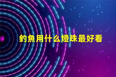釣魚用什么燈珠最好看