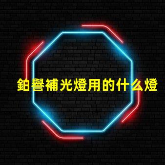 鉑譽補光燈用的什么燈珠