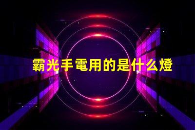 霸光手電用的是什么燈珠