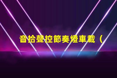 音拾聲控節奏燈車載（車載音控燈帶,打造個性車內氛圍）