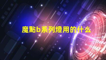 魔點b系列燈用的什么燈珠